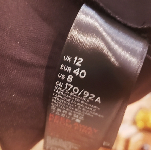 TOP SHOP Crushed Pewter Velvet LG. C/S Slit Dress-8-New - Picture 7 of 13